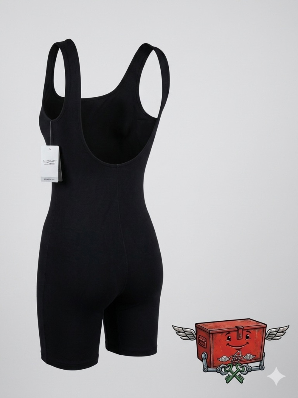 AquaShape by Dolfin Black Aquatic Fitness Swimsuit Women’s Size 6 NWOT